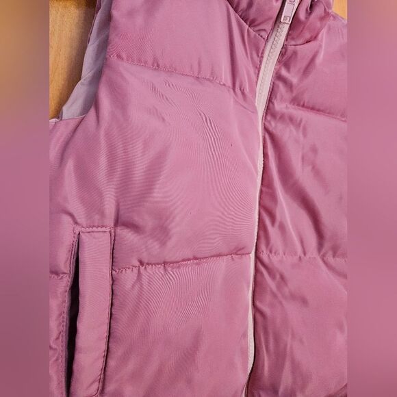 Reversible puffer vest Jacket pink - Picture 6 of 7